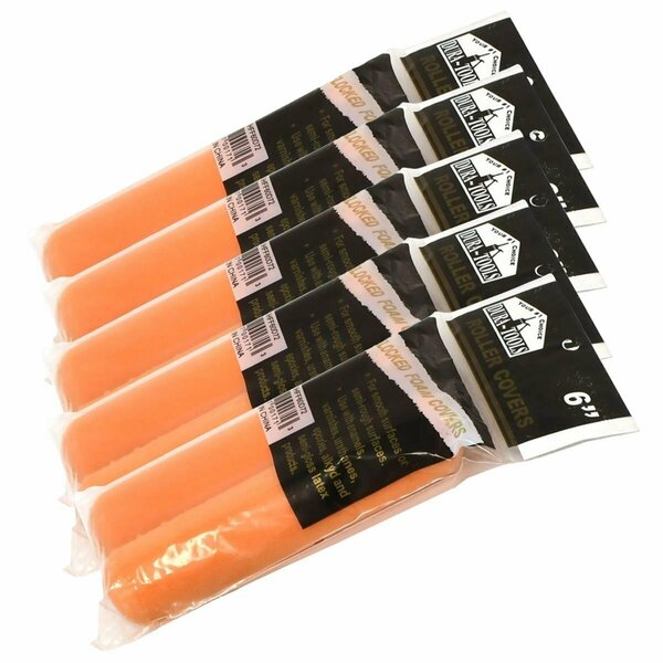 Tool Time 6 in. Mini Foam Paint Roller Covers for Home Exterior or Interior - Set of 10 TO3314840